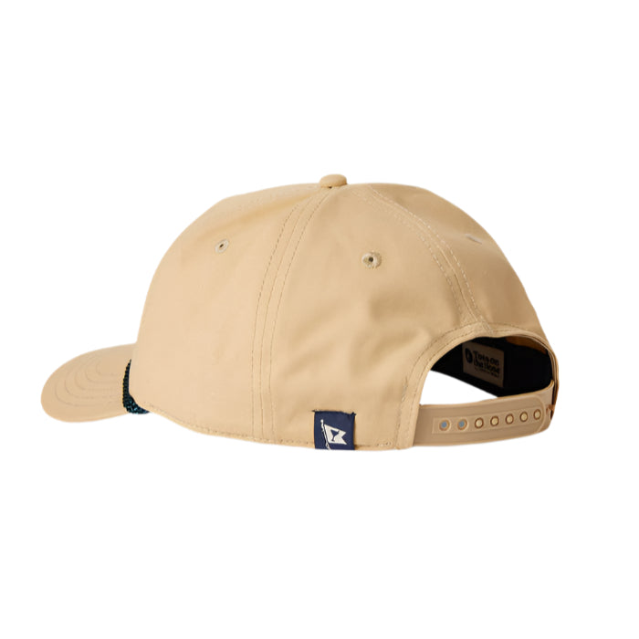 Cold Beer 5 Panel Snapback Hat (Khaki)