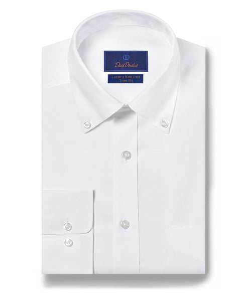 White Pinpoint Oxford Non-Iron Dress Shirt