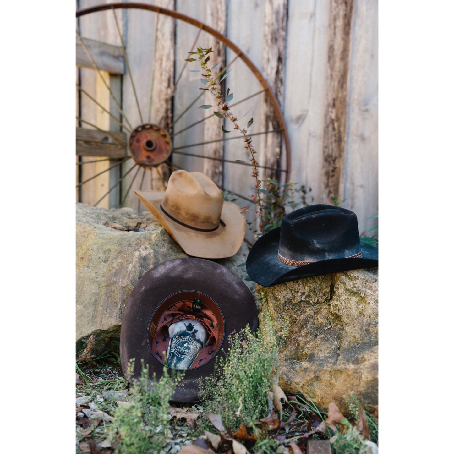 Hand Sanded Ranch Hats