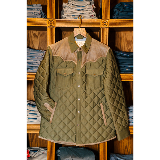 Yoked Shoulder Quilted Jacket (Cargo)