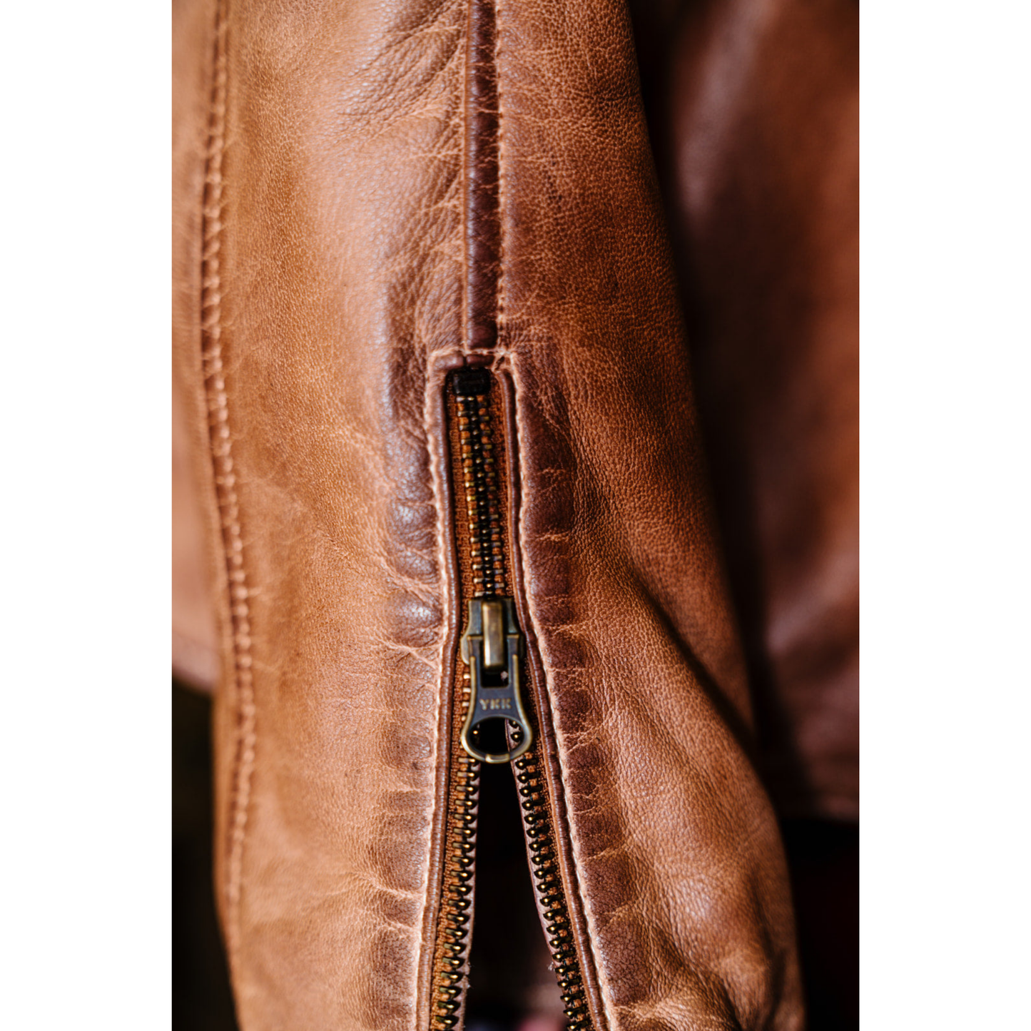Buttery Bourbon Leather Jacket