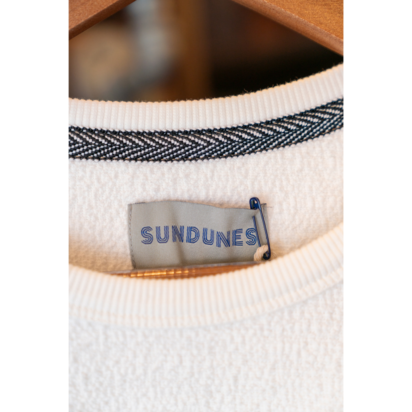 Sundunes Reverse Jacquard Sweatshirt (Off White)