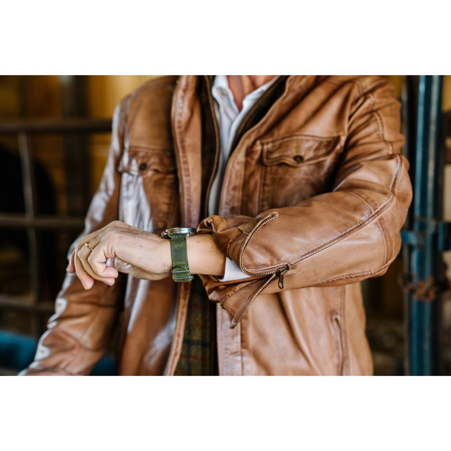 Buttery Bourbon Leather Jacket