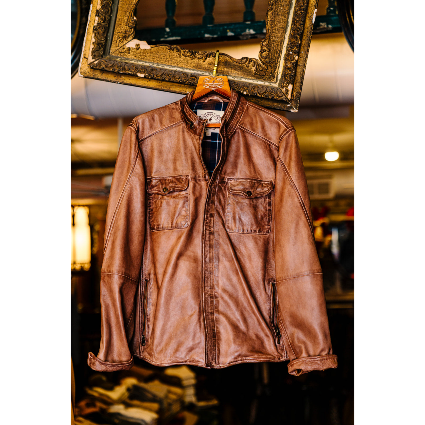 Buttery Bourbon Leather Jacket