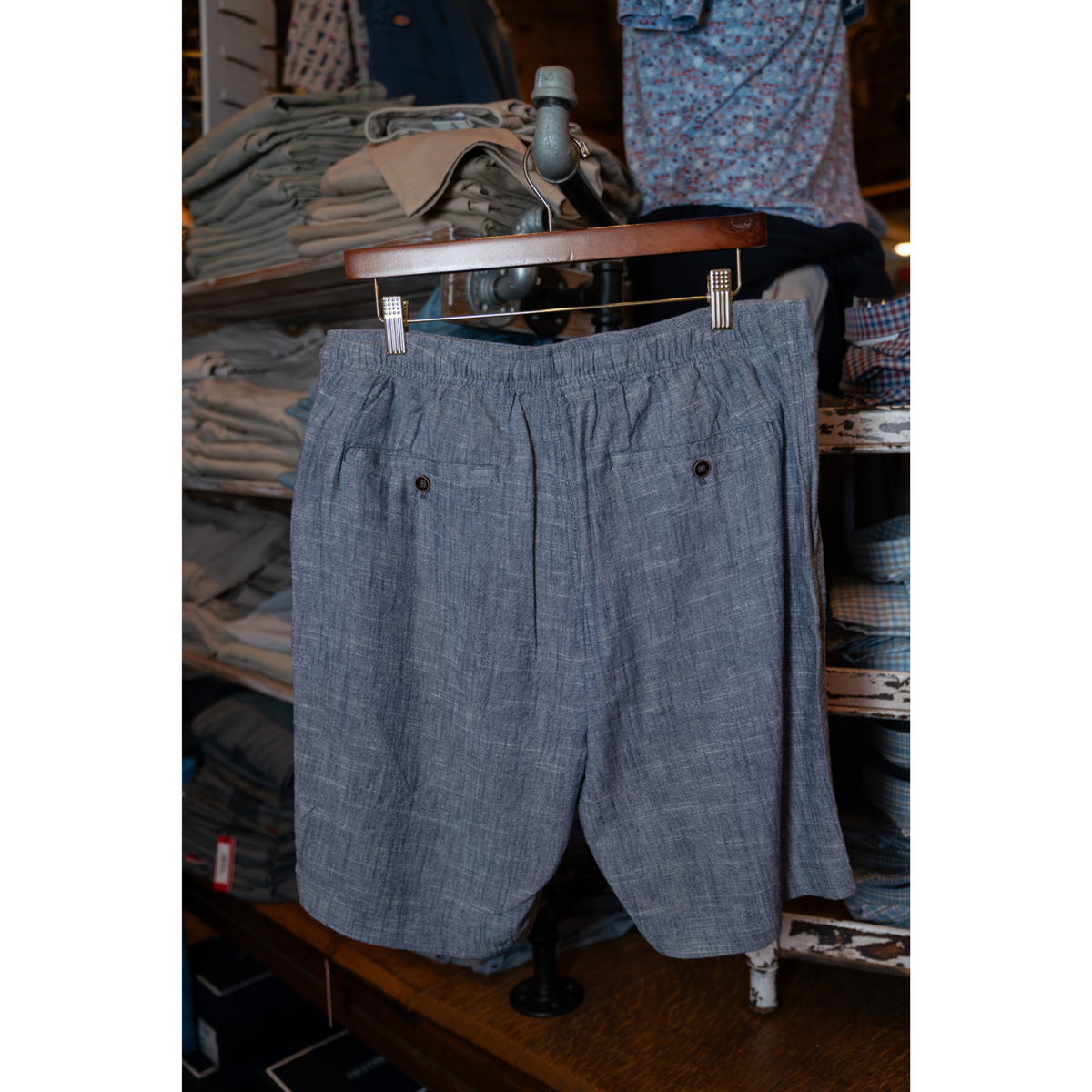 Sundunes Linen Shorts (Navy)