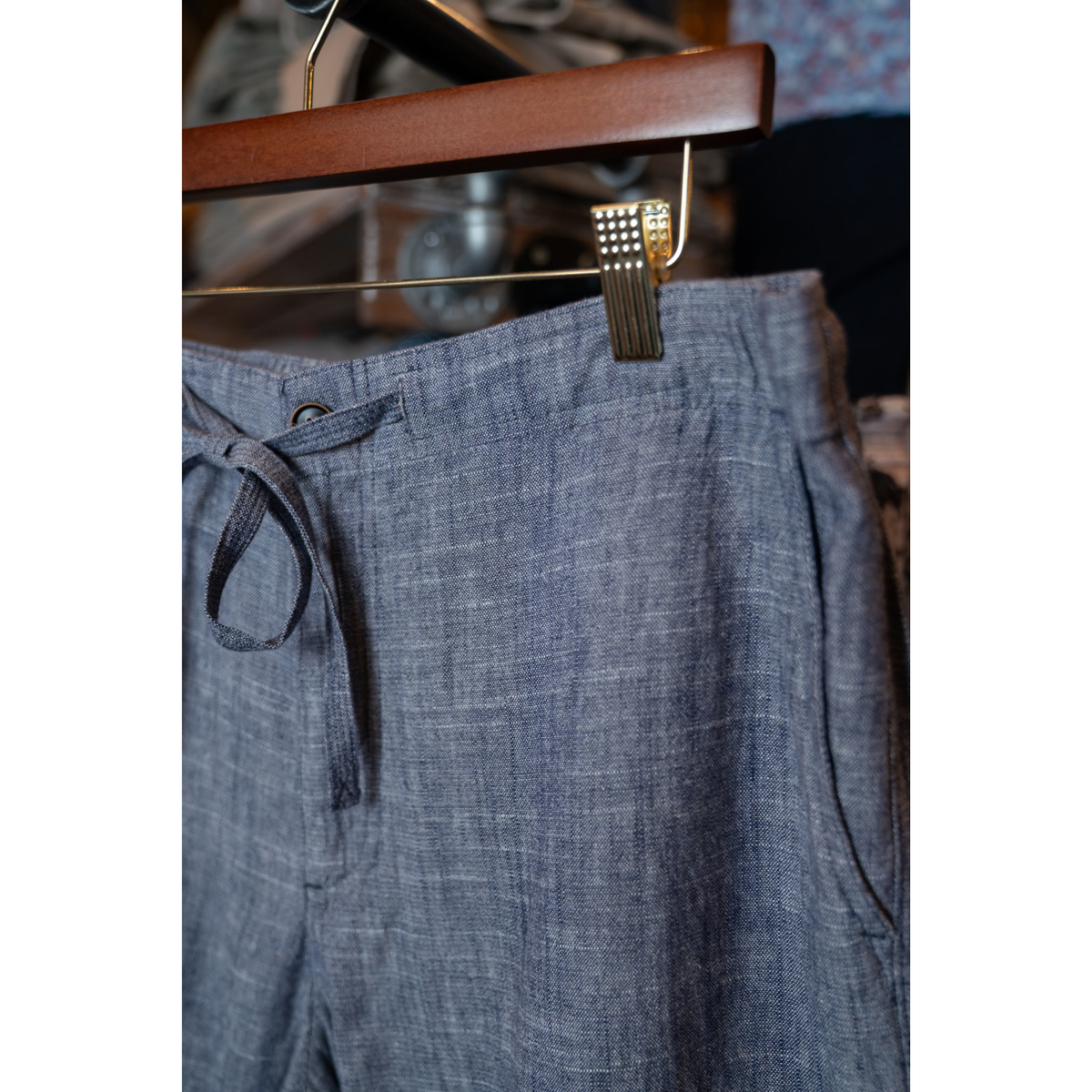 Sundunes Linen Shorts (Navy)