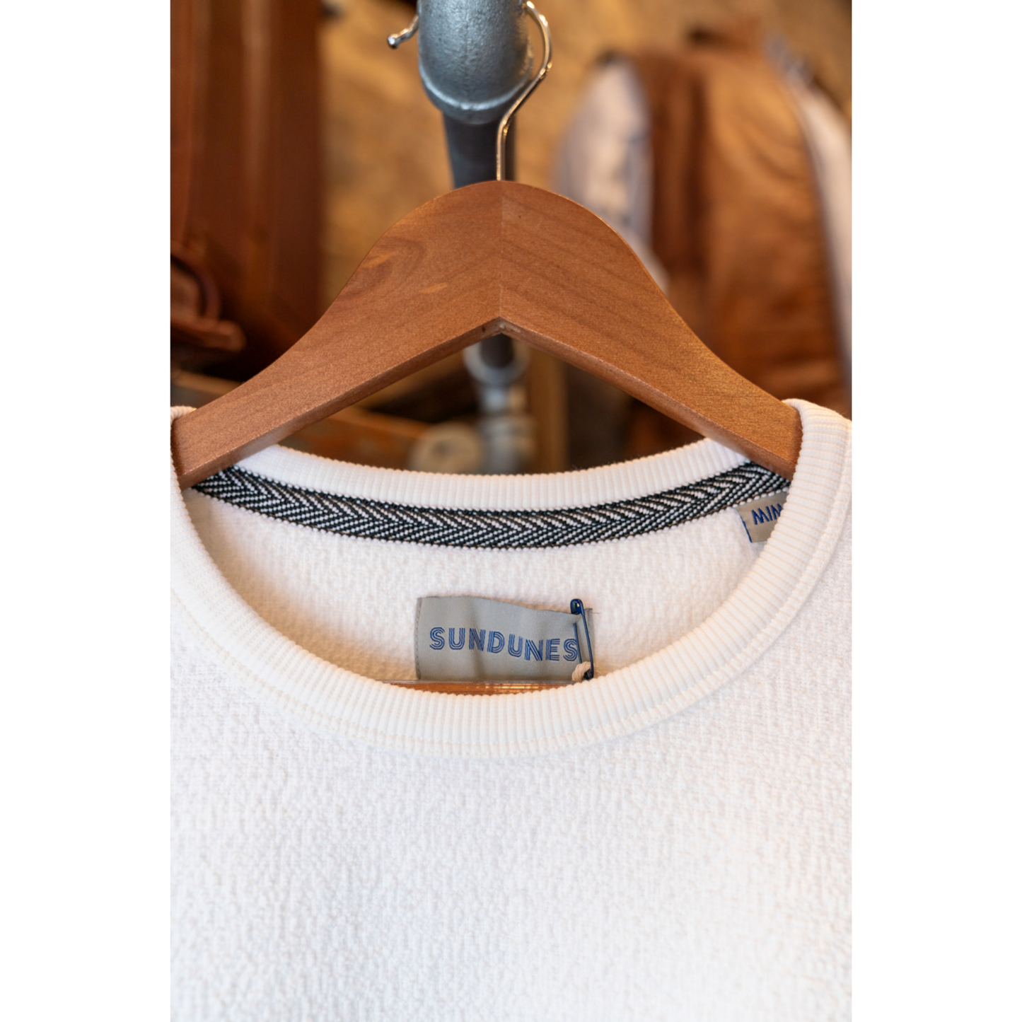 Sundunes Reverse Jacquard Sweatshirt (Off White)