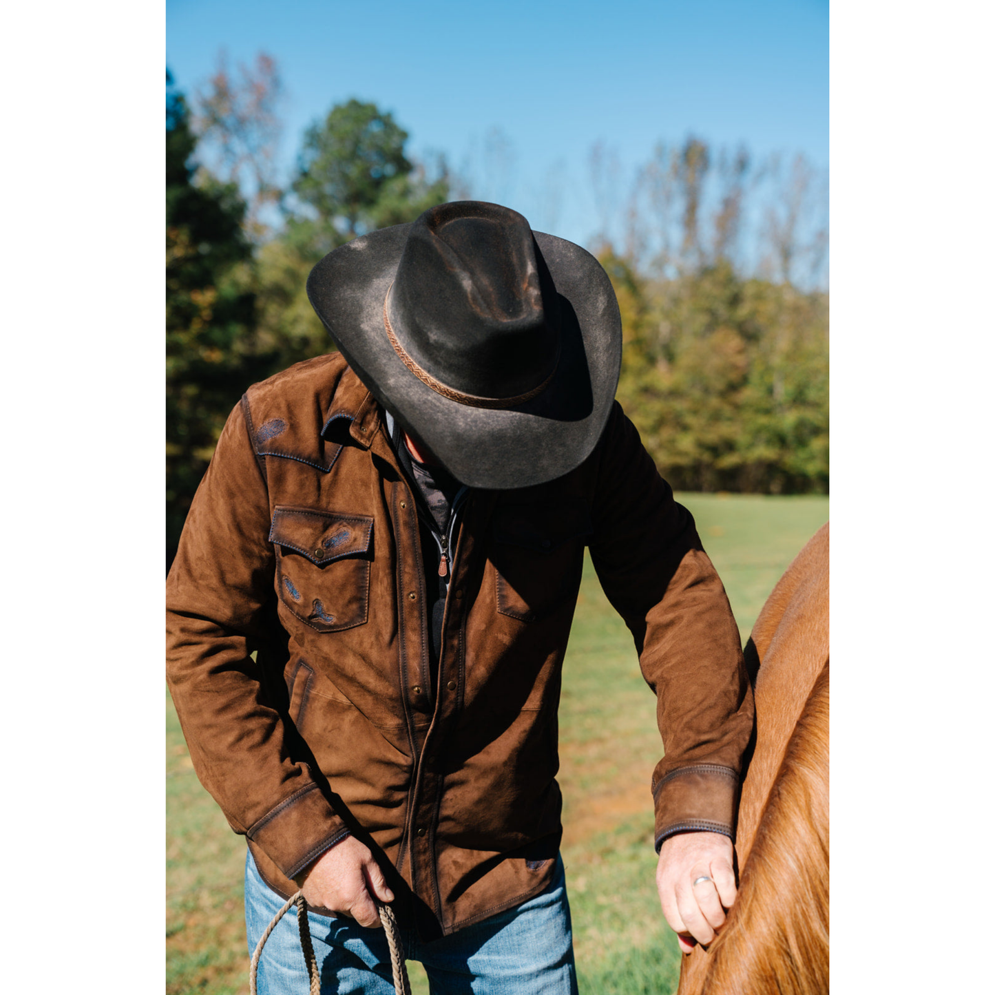 Chocolate Suede Shirt Jacket