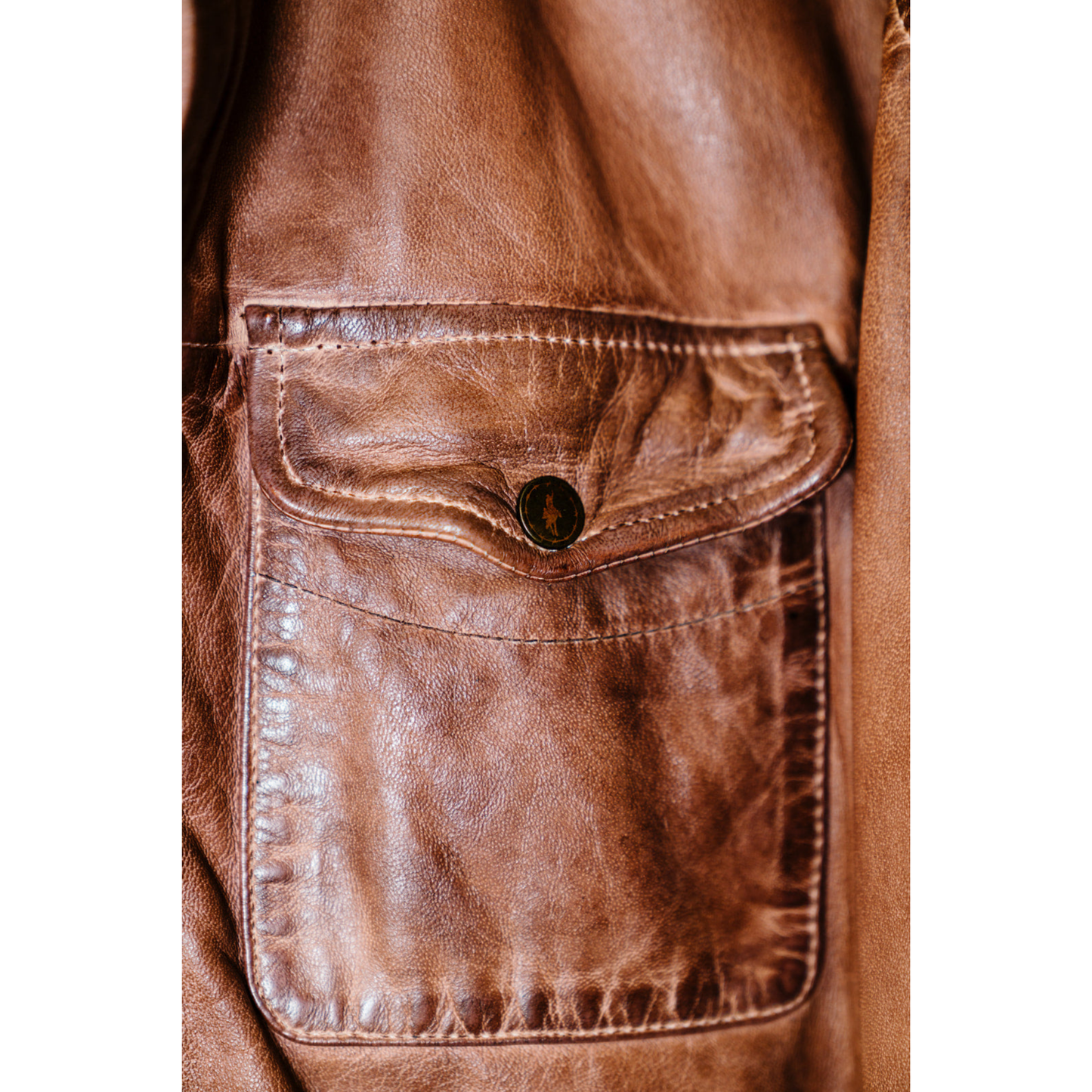 Buttery Bourbon Leather Jacket