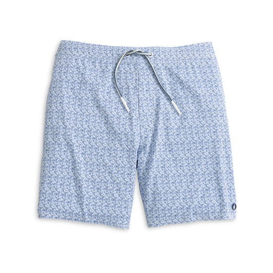 The Half Elastic 7" Surf Shorts - Barcelona (Navy)