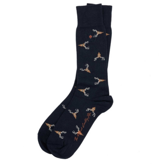Fancies Peruvian Pima Cotton Socks (Navy Buck)