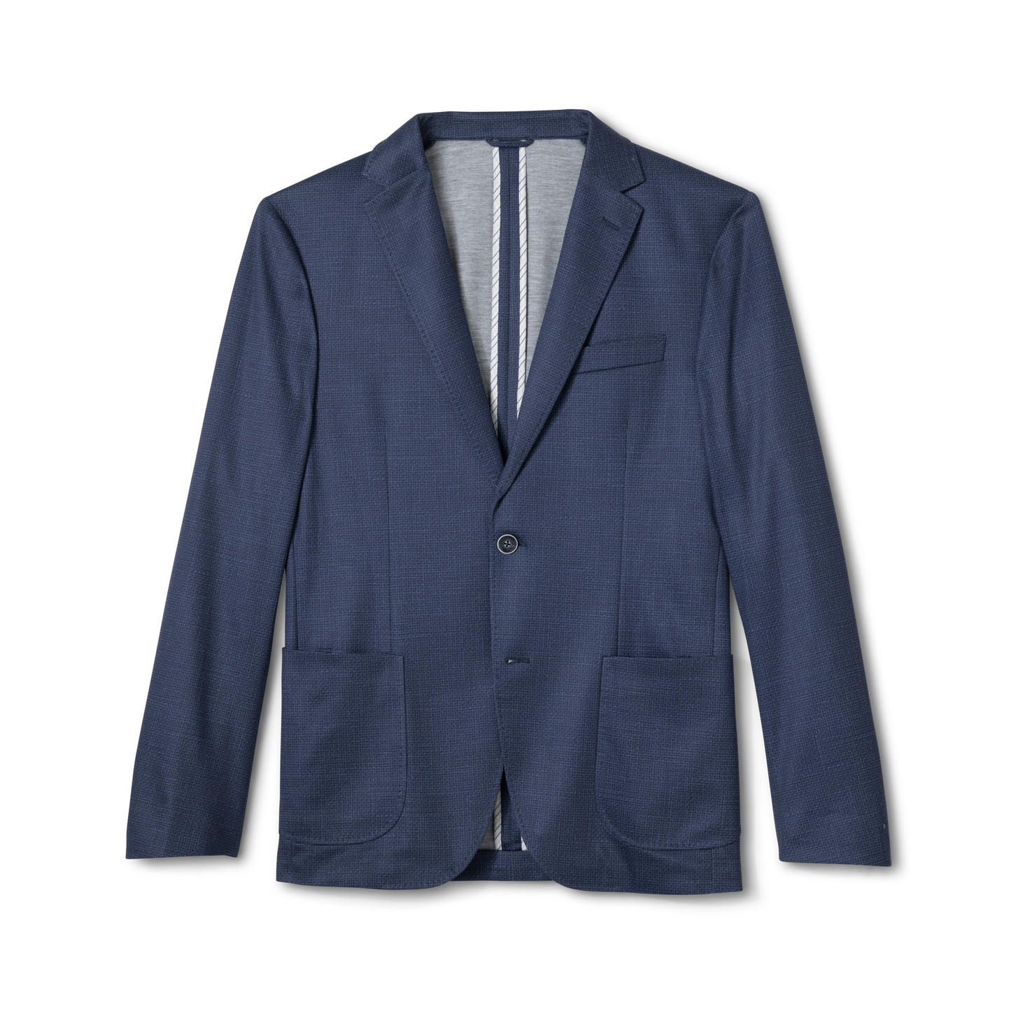 Solid Top Shelf Printed Knit Sport Coat (Lapis)