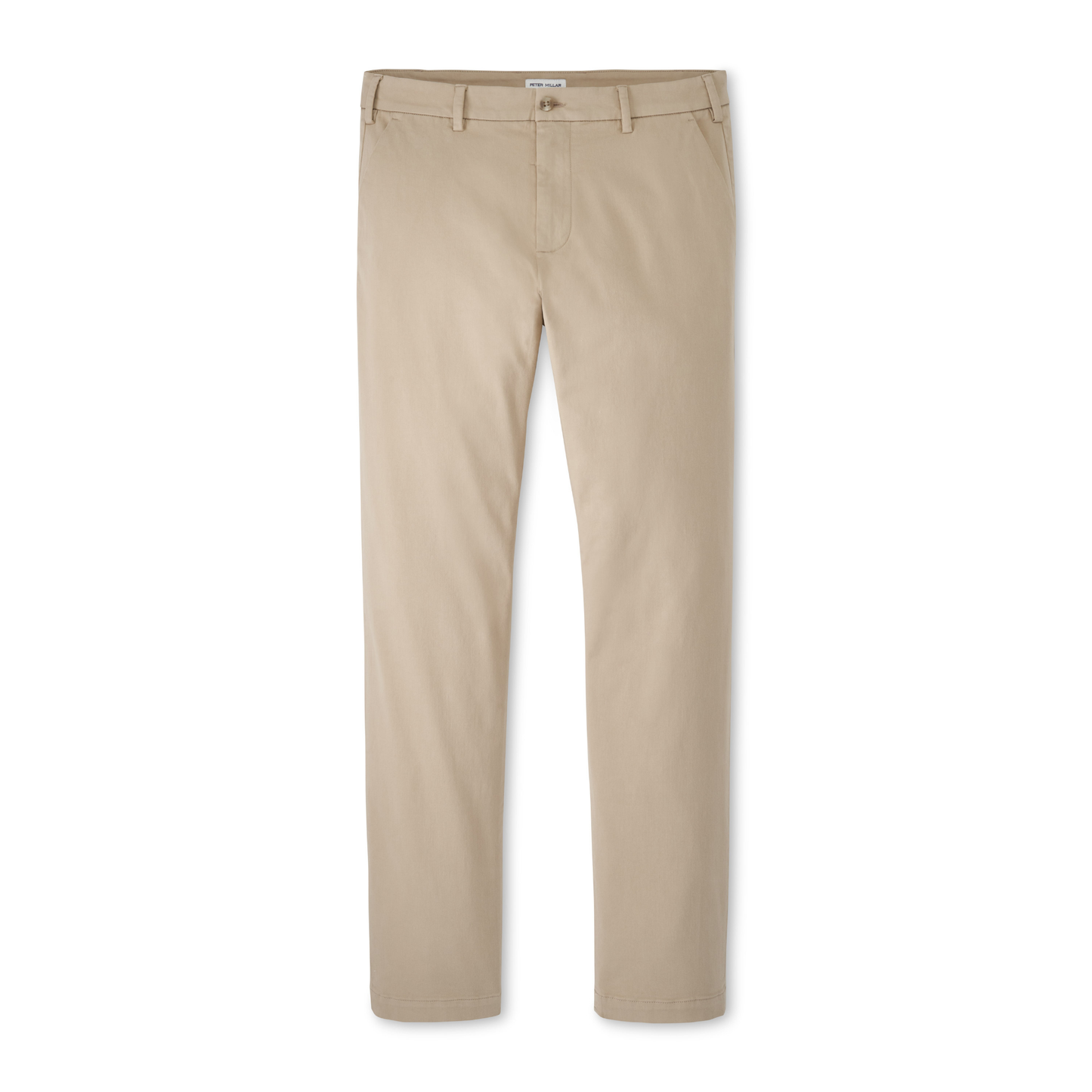 Signature Sateen Flat Front Trouser (Khaki)