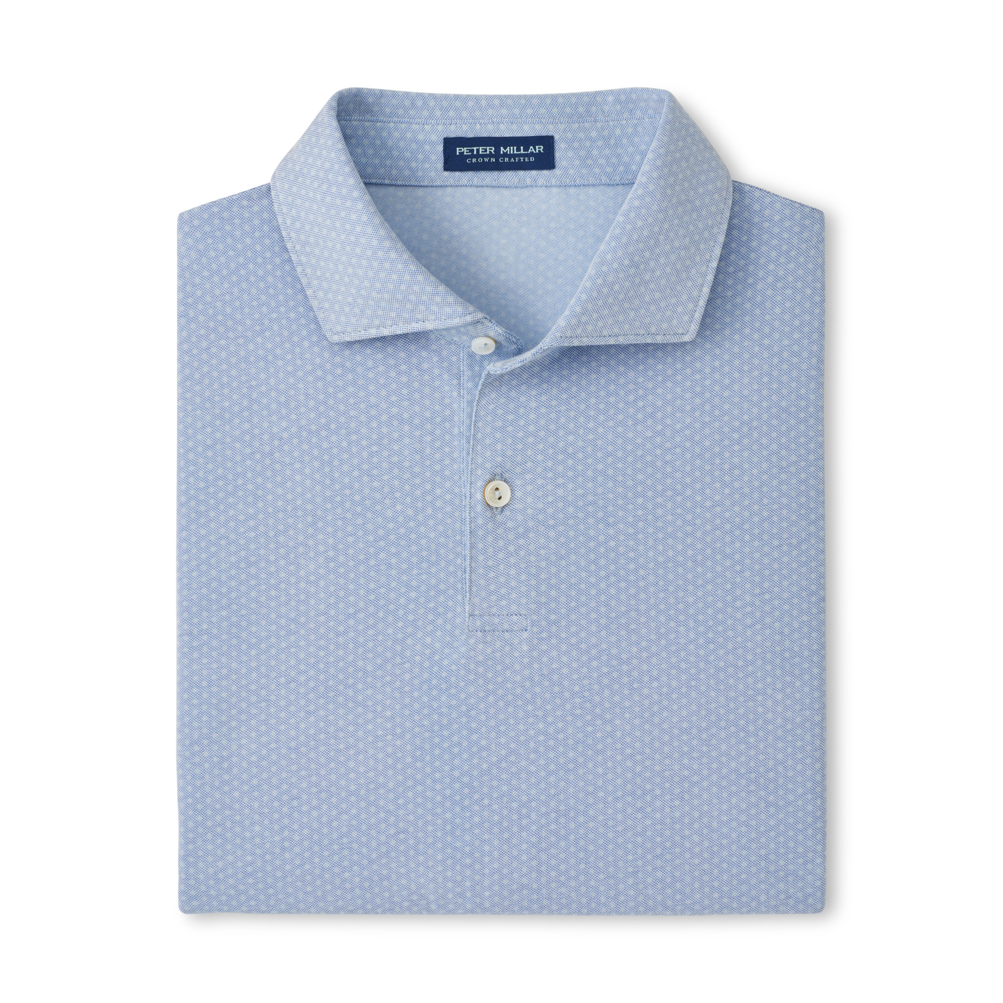 Albatross Diamond Cotton-Blend Pique Polo (Dusk Blue)