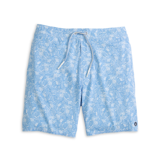 The Half Elastic 7" Surf Shorts - Swingin (Maliblu)