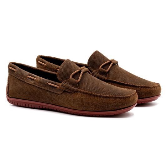 Bermuda Suede Braided Bit Loafers (Burnt Oak)