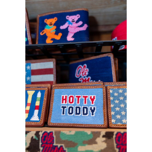 Mississippi Hotty Toddy Text Card Wallet (Baby Blue)