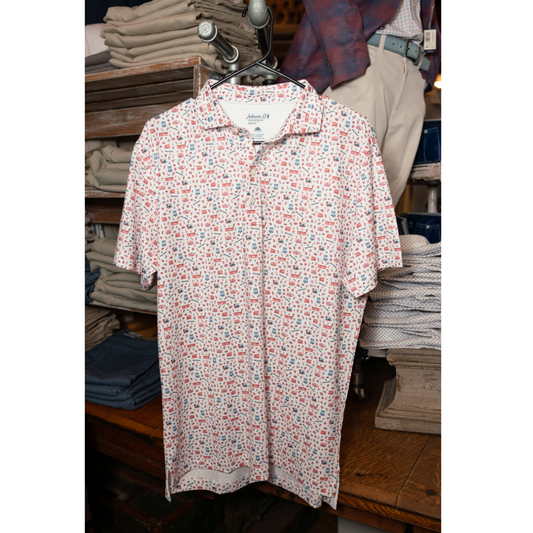 Tipsy Shopping Polo (White)