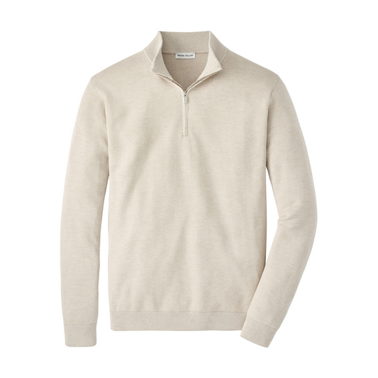 Coolspun Lite Birdseye Quarter Zip Sweater (Truffle)