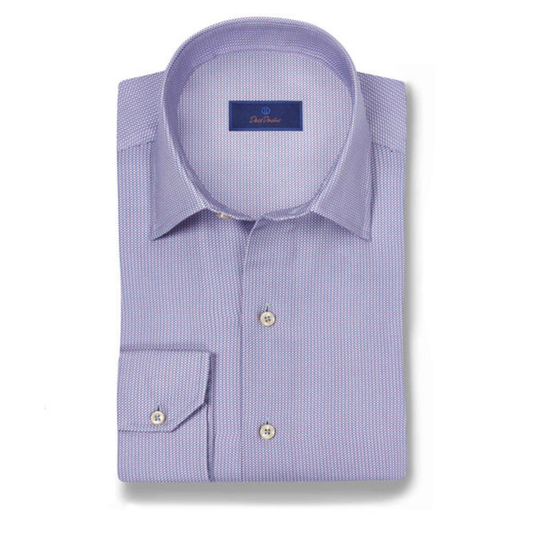 Blue & Purple Micro Print Sport Shirt