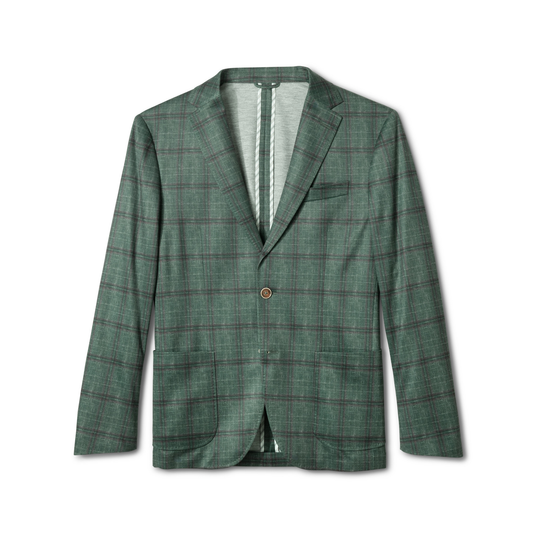Zephyr Pane Top Shelf Printed Knit Sport Coat (Mallard)