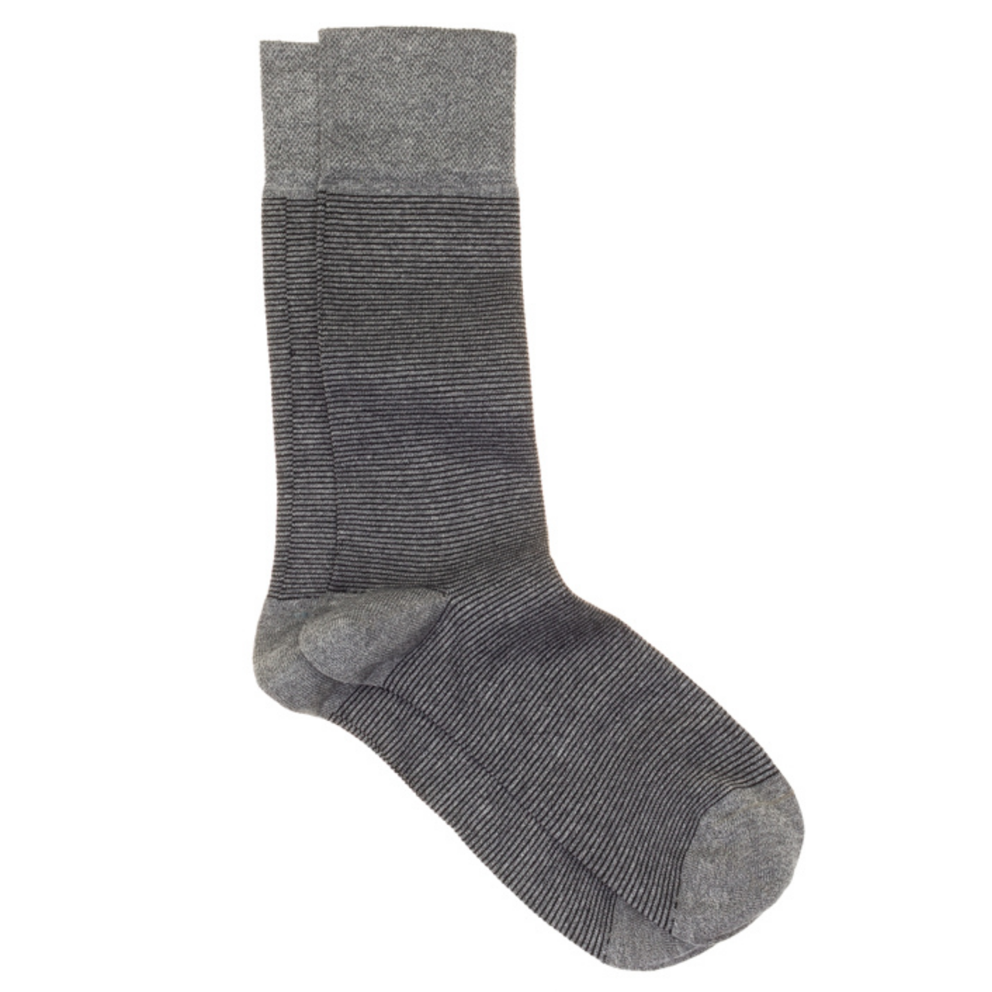 Micro Stripe Socks (Black/Grey)