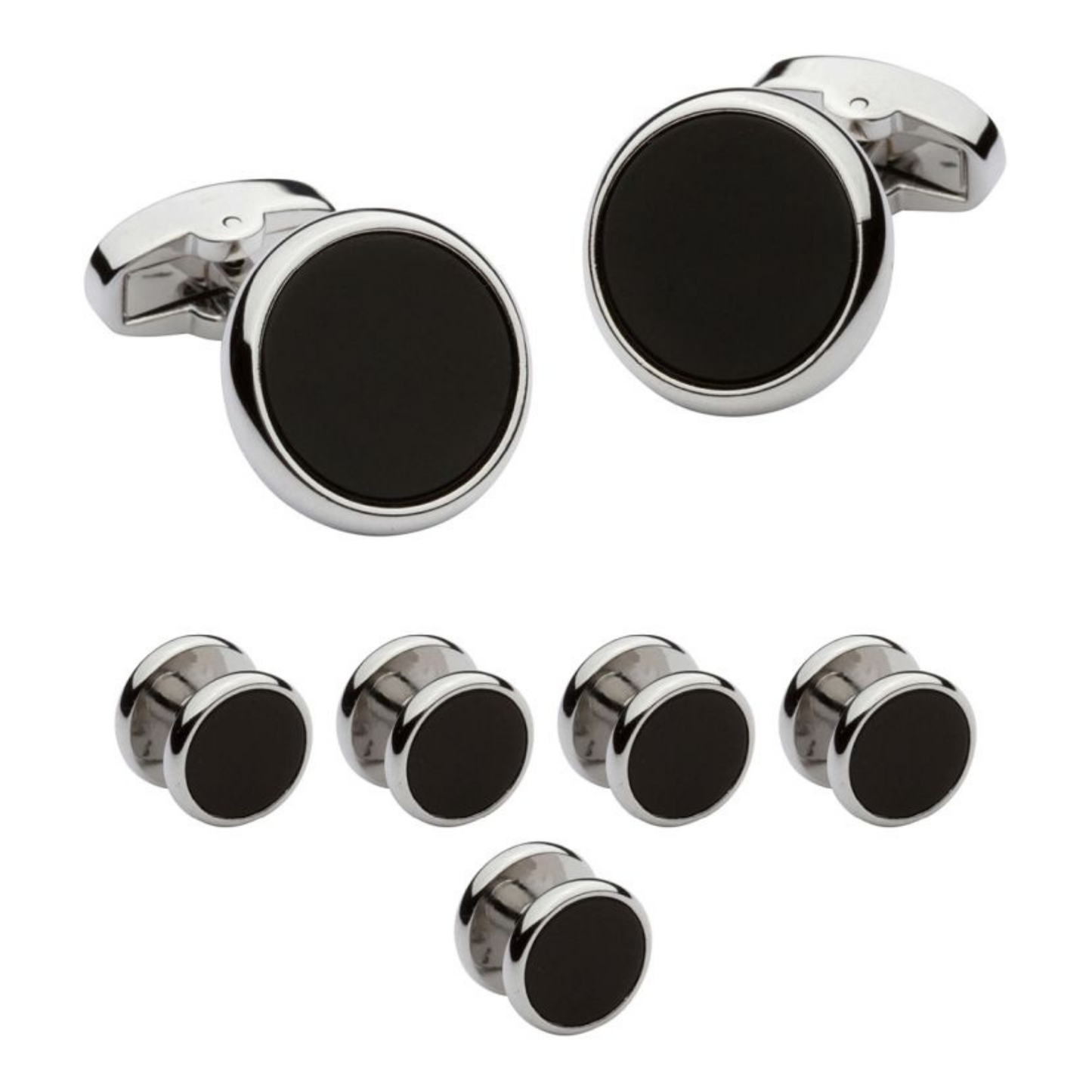 Bocara Stud Set (Round Onyx)