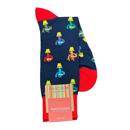 Cactus Socks (Cobalt Blue)