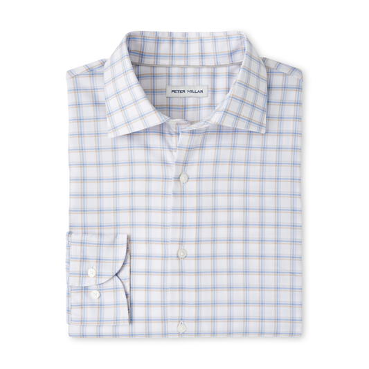 Lenox Crown Lite Cotton-Stretch Sport Shirt (White)
