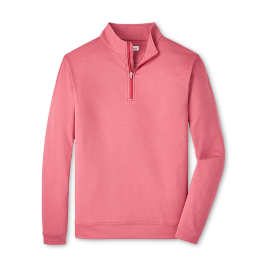 Perth Mélange Performance Quarter-Zip (Chili Red)