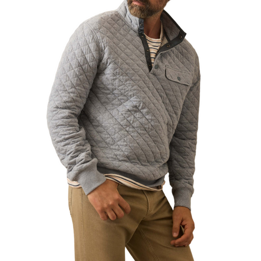 Epic Quilted Fleece Pullover (Ocean Wind Heather)