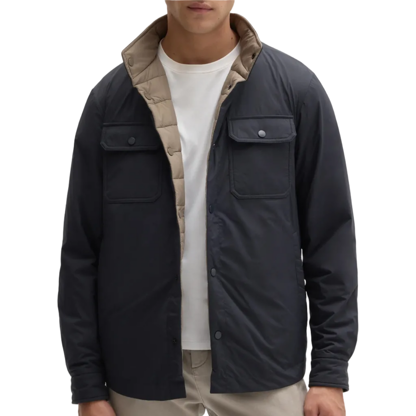 Florio Reversible Snap Jacket (Dark Caspian)