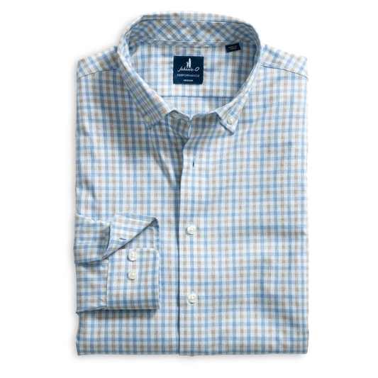 Everyday Performance Button Down Shirt - Chatham Gingham (Gulf Blue)