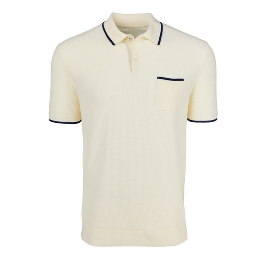 Seneca Short Sleeve Sweater Polo (Dune)