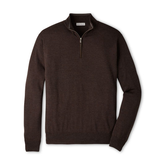 Autumn Crest Suede Trim Quarter-Zip (French Press)