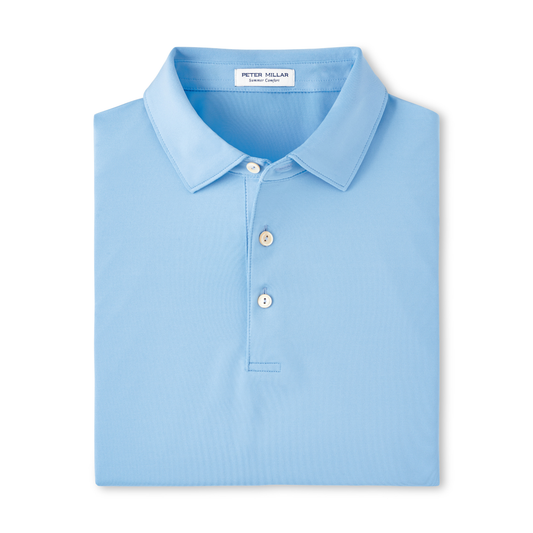 Solid Performance Jersey Polo (Cottage Blue)
