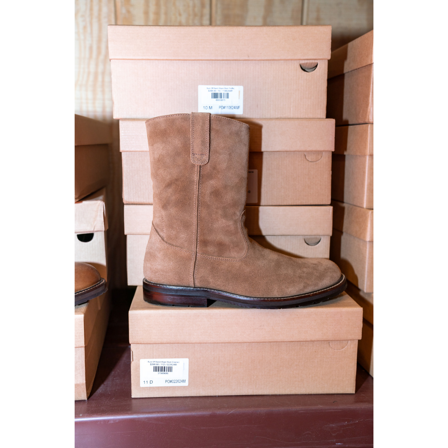 Buck Off Ranch Roper Boot (Cognac)
