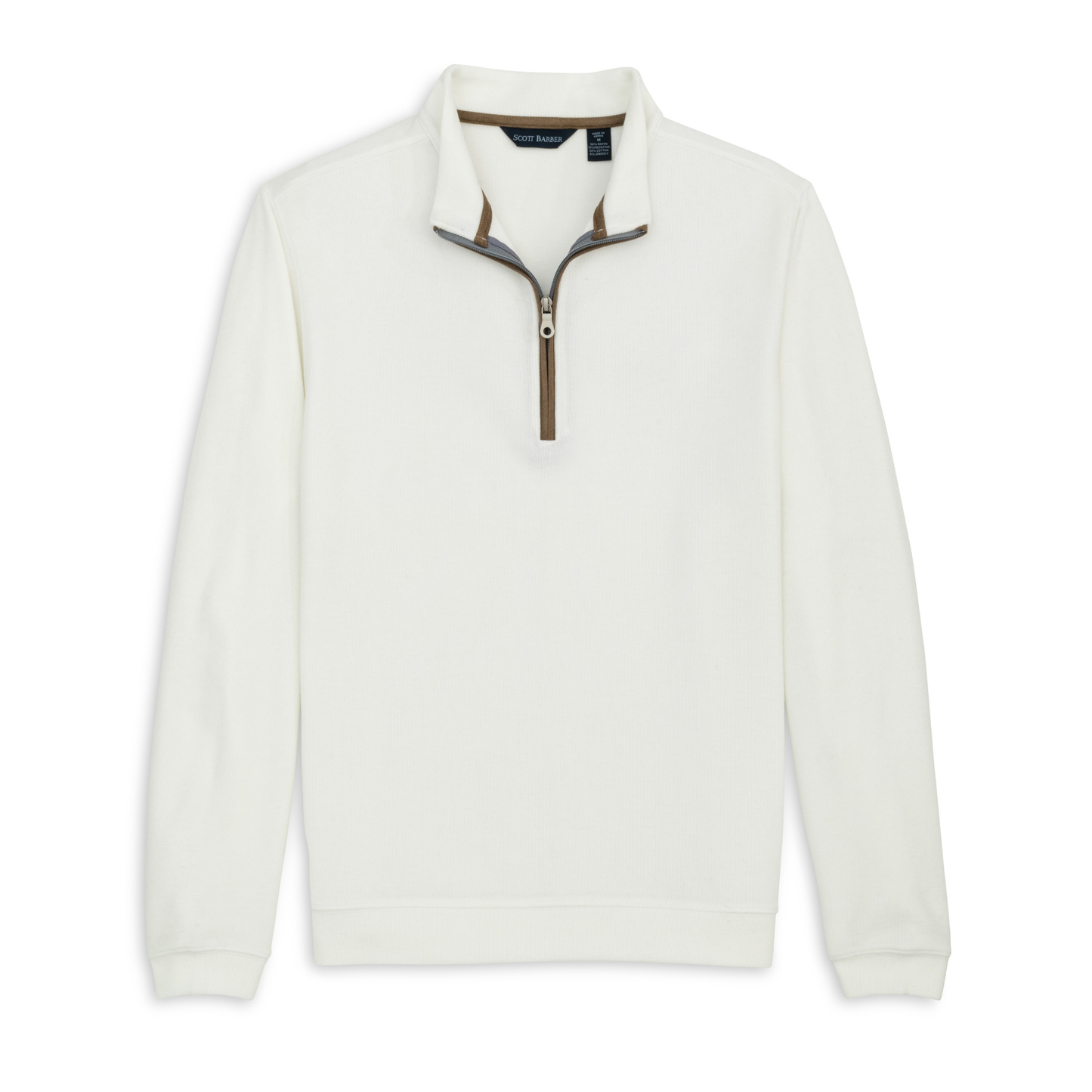 Stretch Heather Fleece Pullover (Winter White)