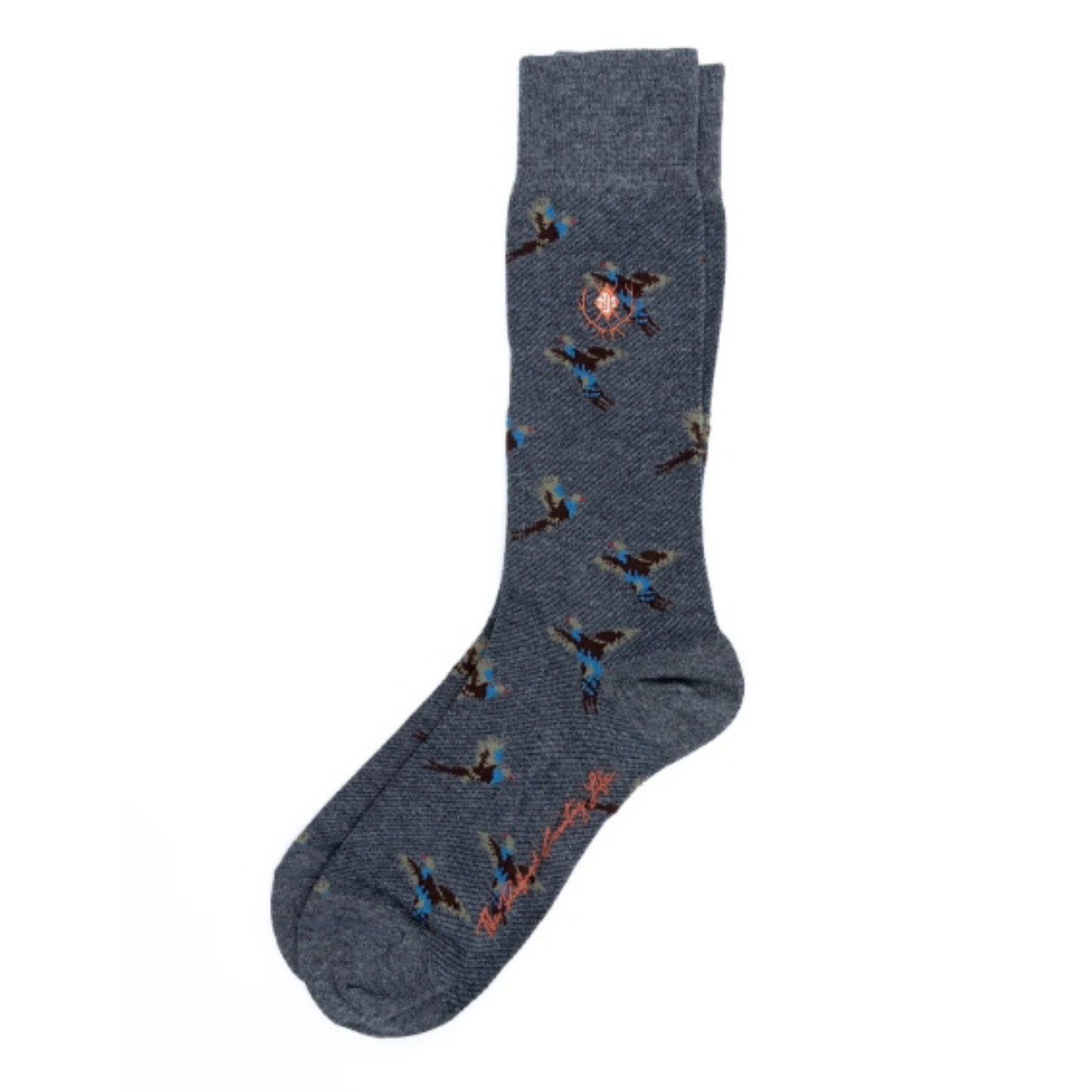 Pheasant Peruvian Pima Cotton Socks (Graphite)