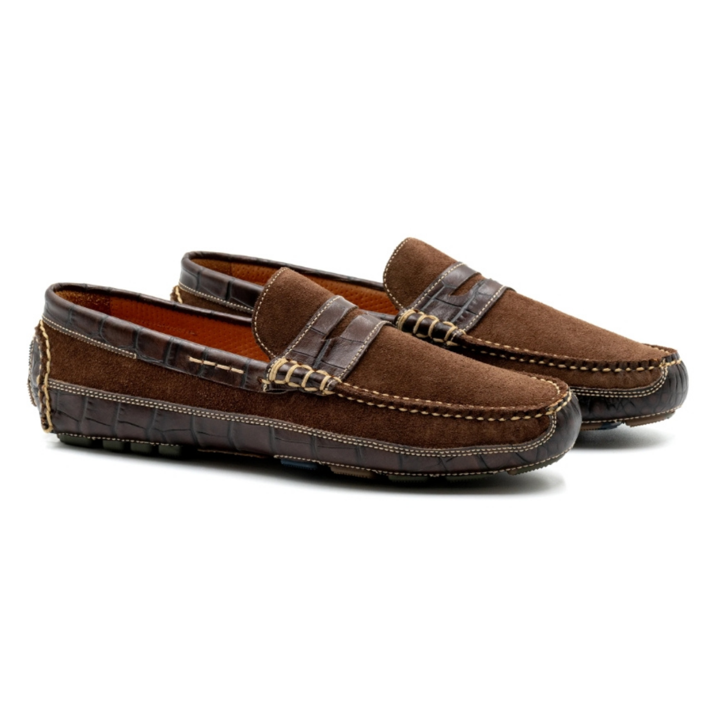 Monte Carlo Suede Penny Loafer (Briar Brown)