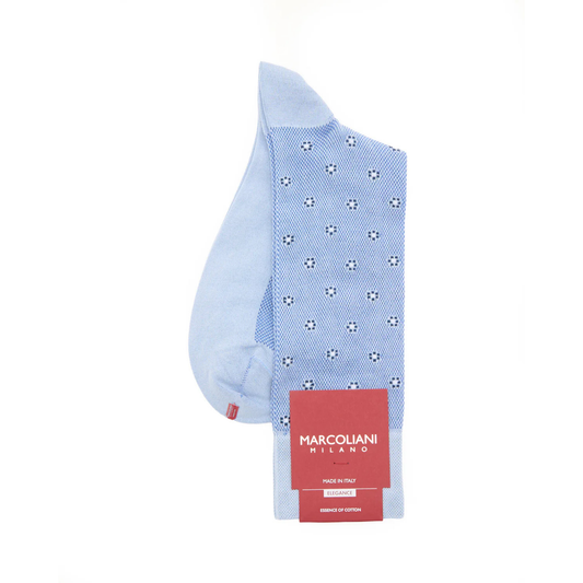 Tiny Flower Socks (Azure Blue)