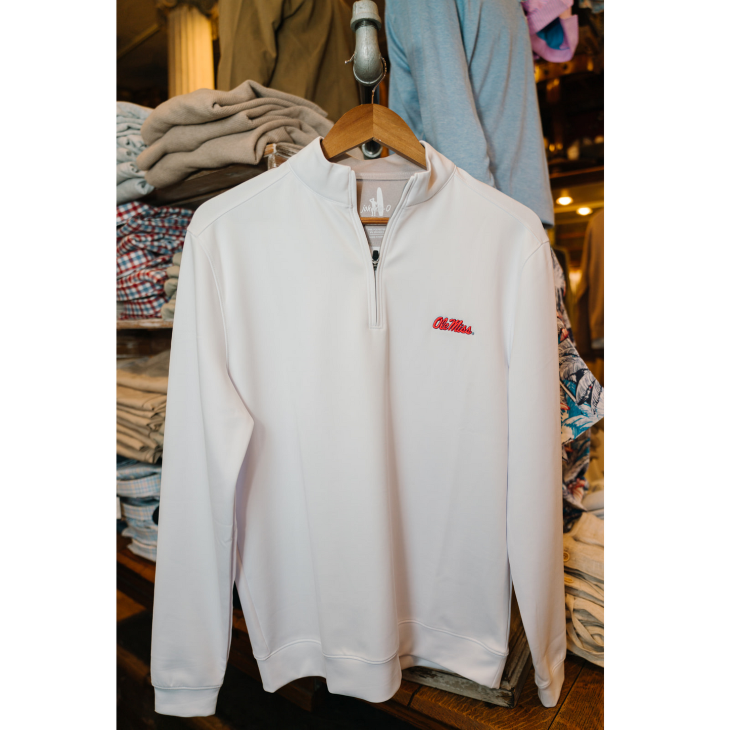Ole Miss Diaz Pullover (White)