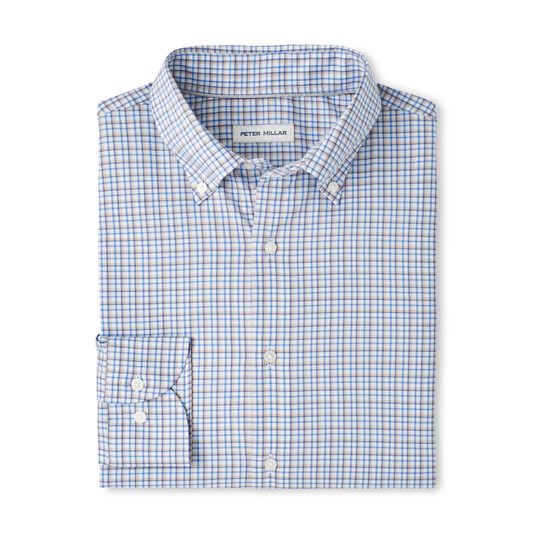 Julian Crown Lite Cotton-Stretch Sport Shirt (Evening Tide)