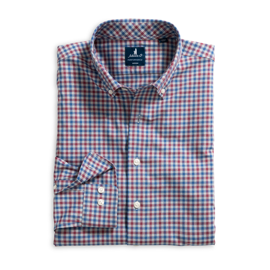 Everyday Performance Button Down Shirt - Chatham Gingham (Gray)