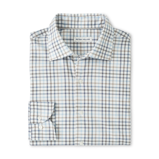 North Coast Crown Lite Cotton-Stretch Sport Shirt (Blue Haze)