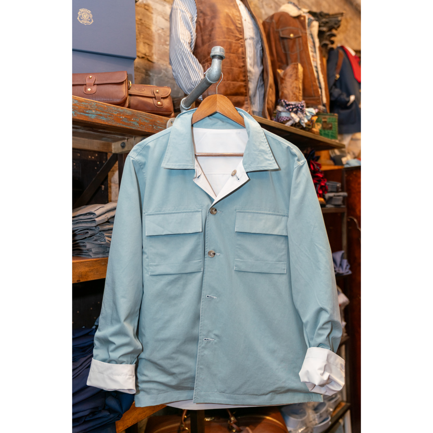 Sundunes Reversible Waterproof Overshirt (Off White)