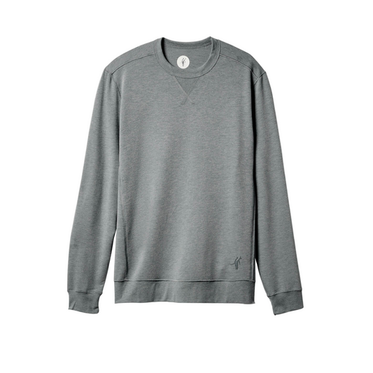 Growler Long Sleeve Crew (Dark Heather Grey)