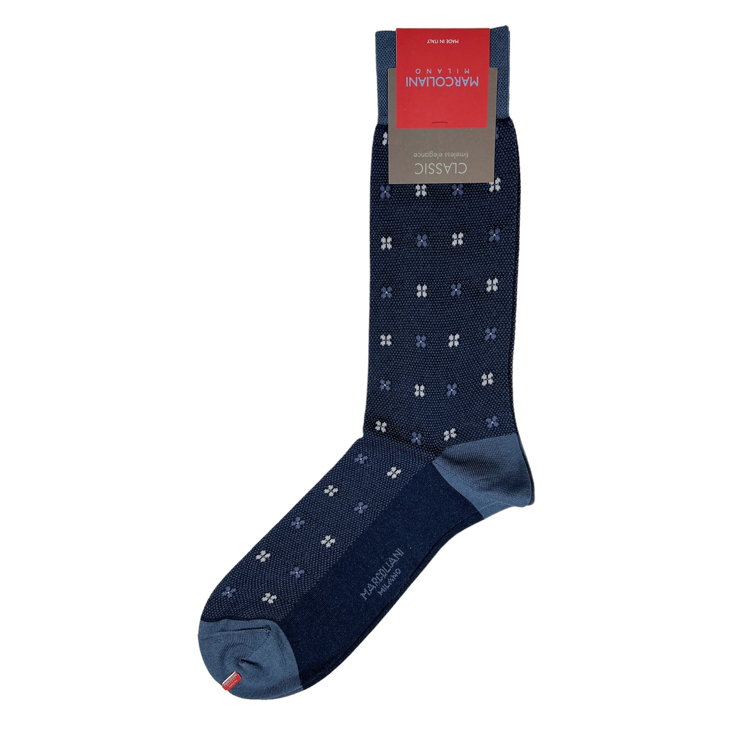 Tie Flowers Socks (Royal Blue)
