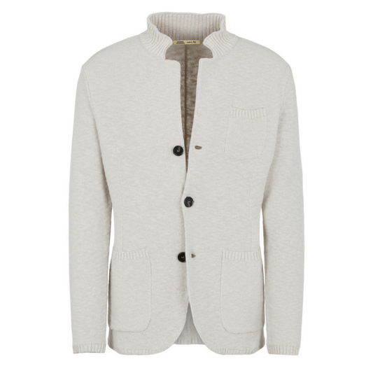 Portofino Mouline Cotton Swacket (White)