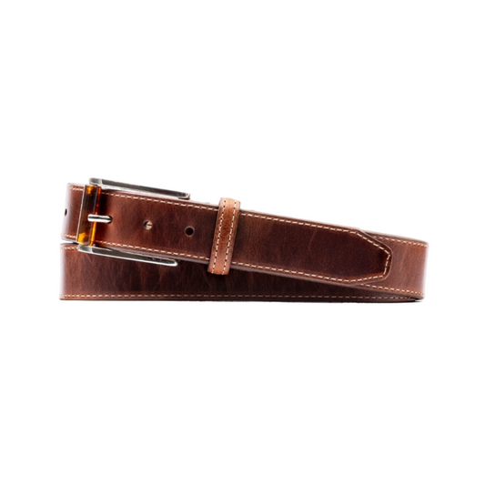 Old Row Saddle Leather Belt (Cigar)